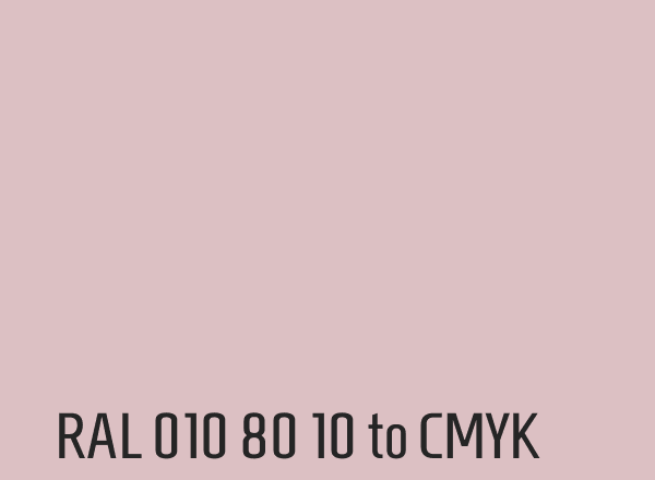 RAL 010 80 10 to CMYK
