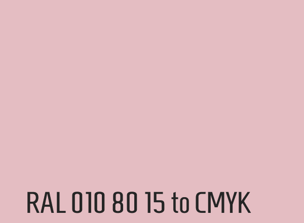 RAL 010 80 15 to CMYK
