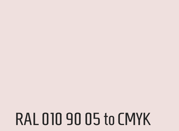 RAL 010 90 05 to CMYK