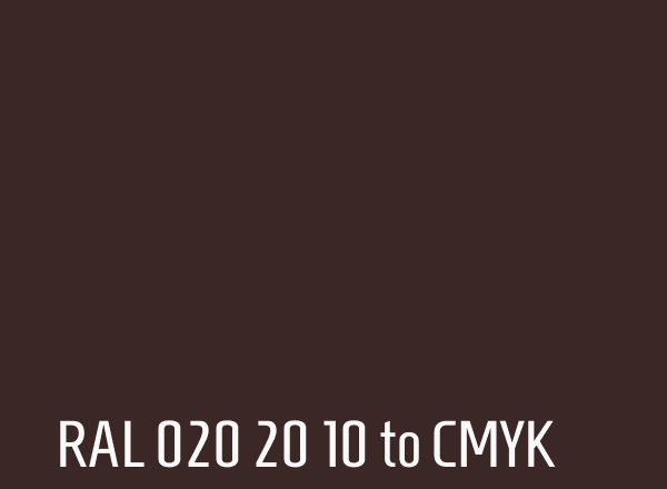 RAL 020 20 10 to CMYK