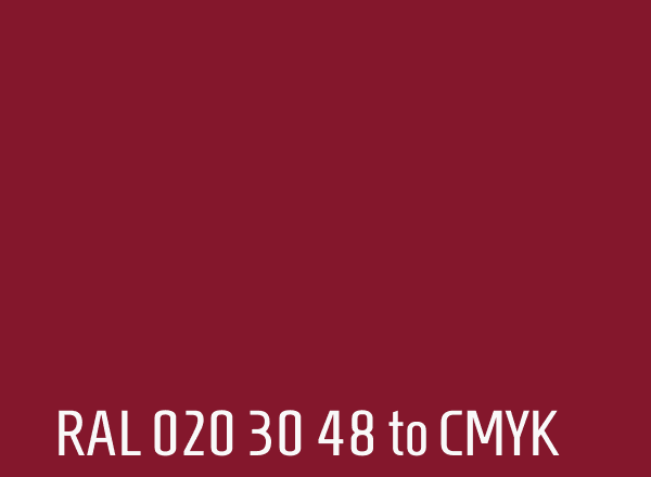 RAL 020 30 48 to CMYK