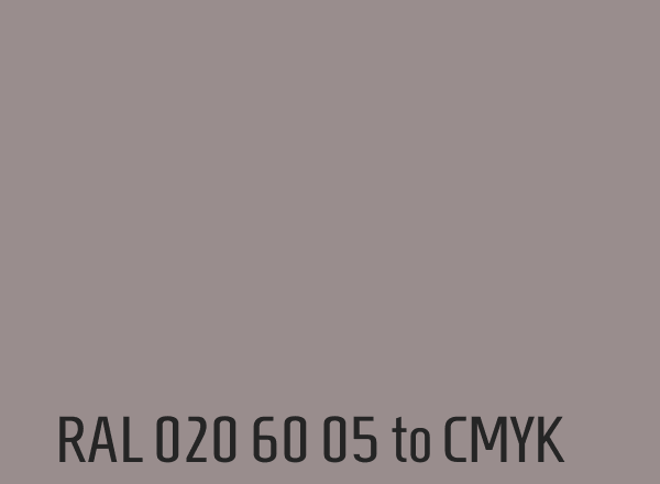 RAL 020 60 05 to CMYK