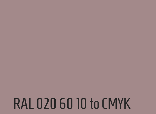 RAL 020 60 10 to CMYK