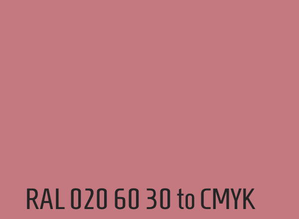 RAL 020 60 30 to CMYK