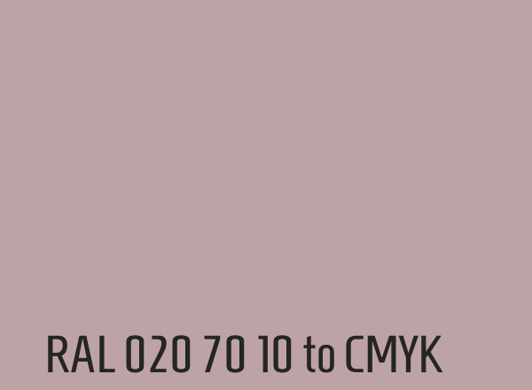 RAL 020 70 10 to CMYK