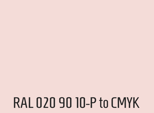RAL 020 90 10-P to CMYK