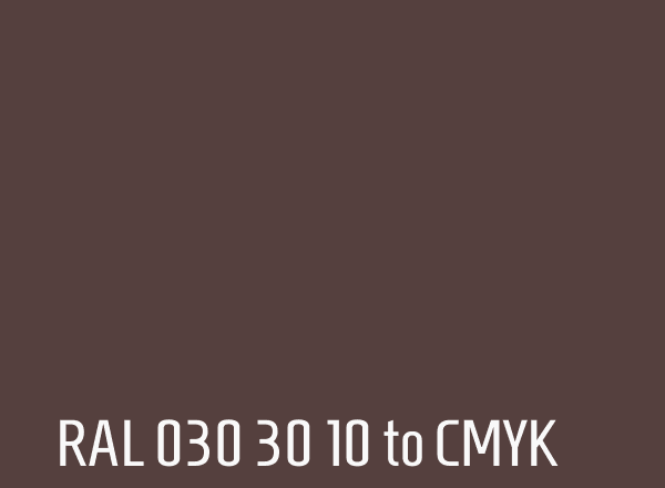 RAL 030 30 10 to CMYK
