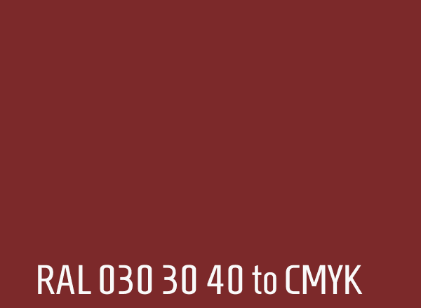 RAL 030 30 40 to CMYK