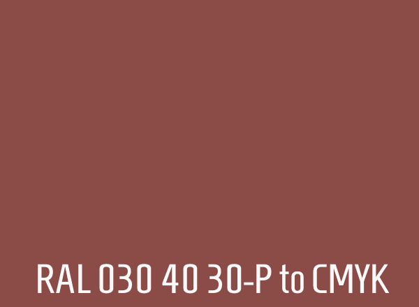 RAL 030 40 30-P to CMYK