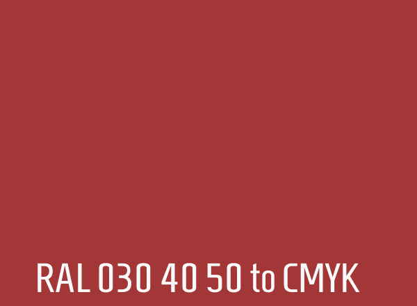 RAL 030 40 50 to CMYK