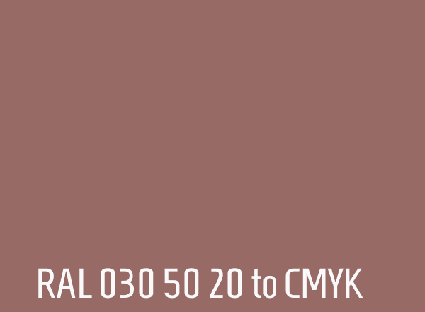 RAL 030 50 20 to CMYK