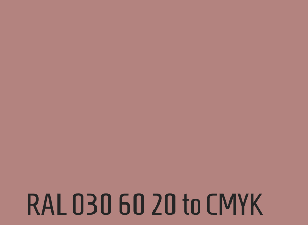RAL 030 60 20 to CMYK