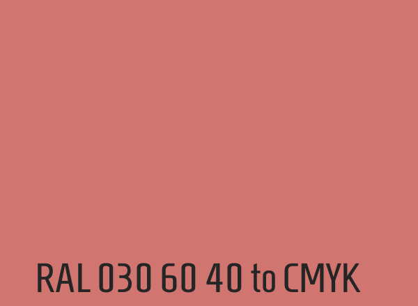 RAL 030 60 40 to CMYK