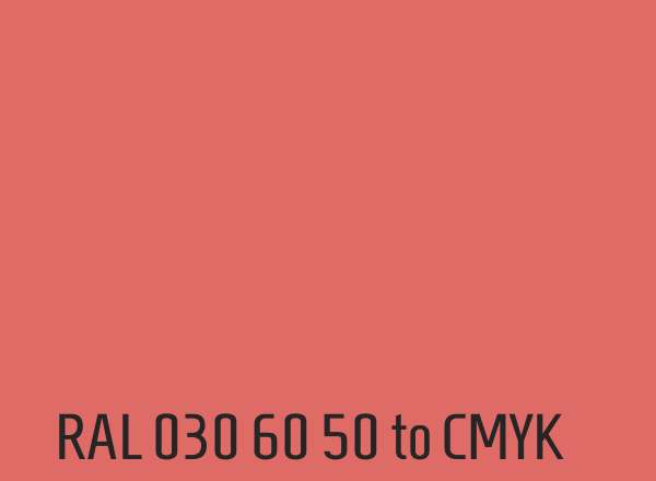 RAL 030 60 50 to CMYK