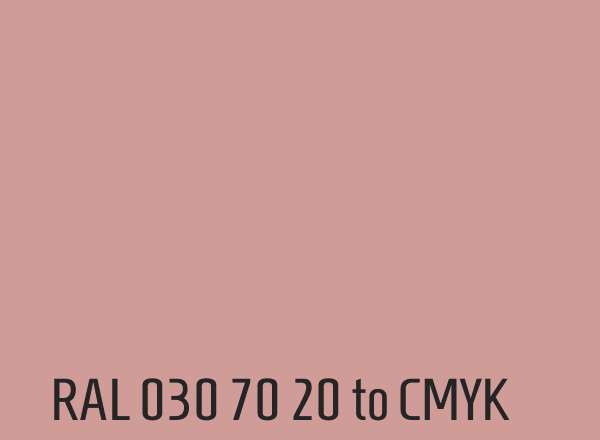 RAL 030 70 20 to CMYK