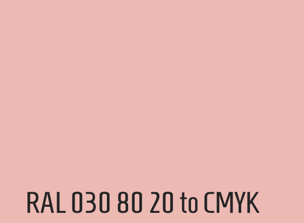 RAL 030 80 20 to CMYK