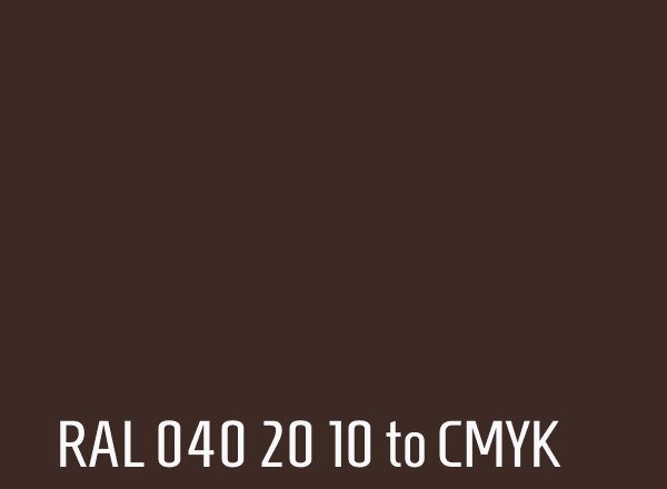 RAL 040 20 10 to CMYK