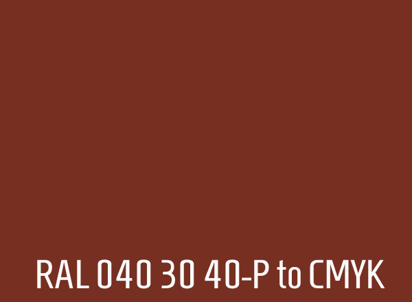 RAL 040 30 40-P to CMYK
