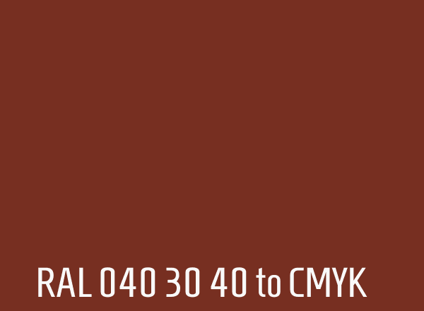 RAL 040 30 40 to CMYK