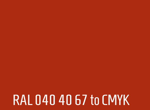 RAL 040 40 67 to CMYK