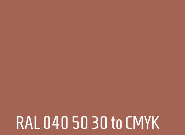 RAL 040 50 30 to CMYK