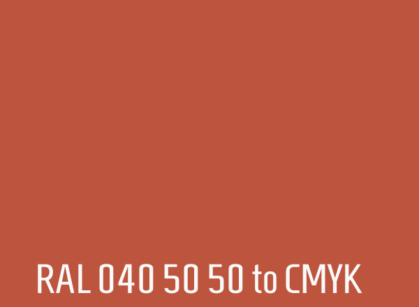 RAL 040 50 50 to CMYK