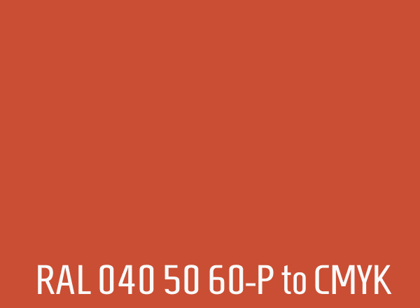 RAL 040 50 60-P to CMYK