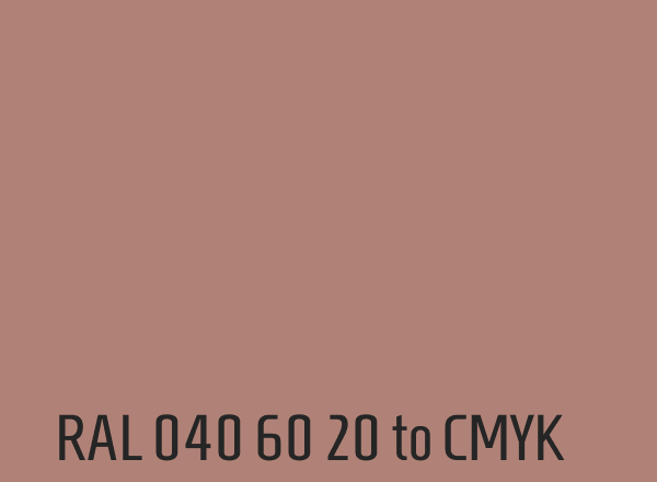 RAL 040 60 20 to CMYK