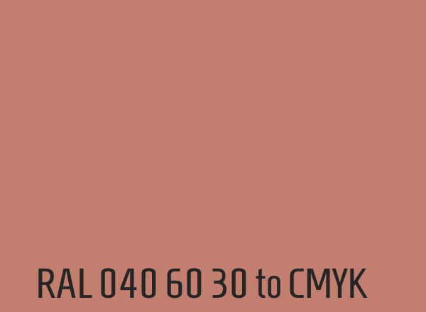 RAL 040 60 30 to CMYK