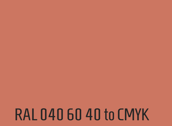 RAL 040 60 40 to CMYK