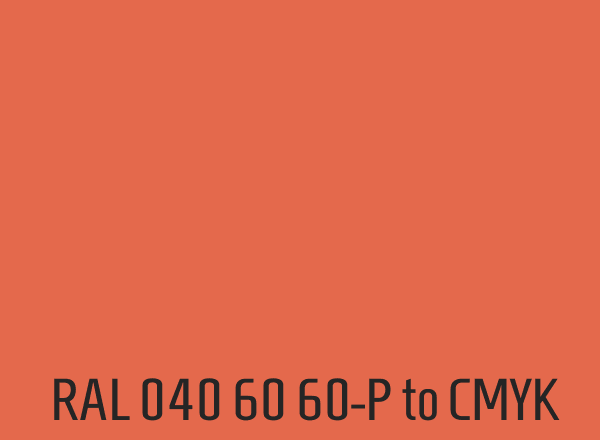 RAL 040 60 60-P to CMYK
