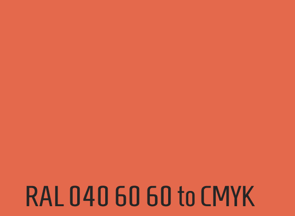 RAL 040 60 60 to CMYK