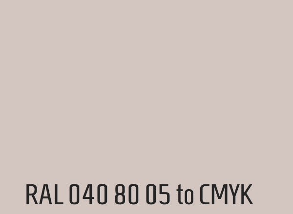 RAL 040 80 05 to CMYK