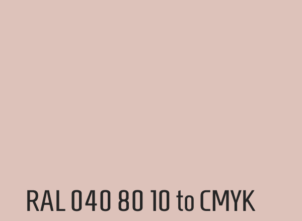 RAL 040 80 10 to CMYK