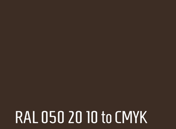 RAL 050 20 10 to CMYK