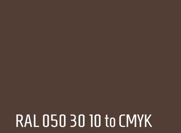 RAL 050 30 10 to CMYK