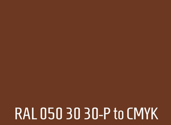 RAL 050 30 30-P to CMYK