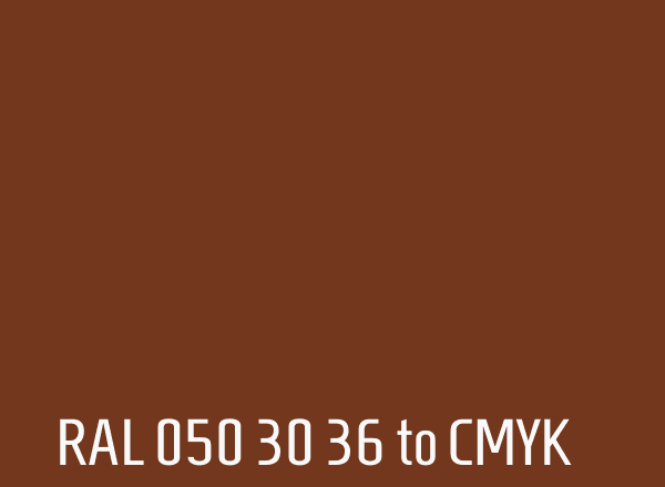 RAL 050 30 36 to CMYK