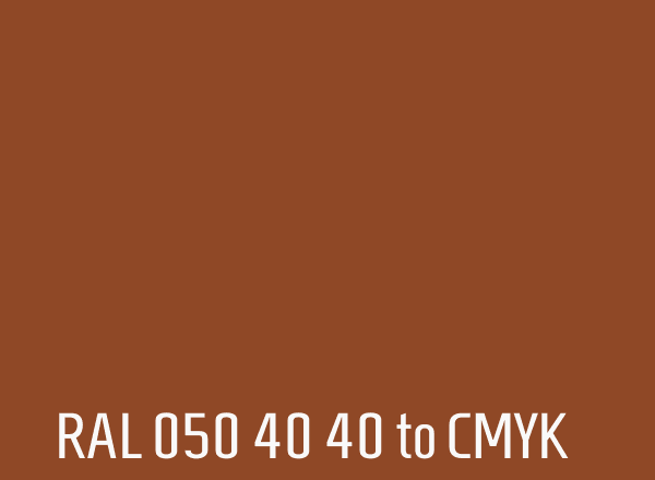 RAL 050 40 40 to CMYK