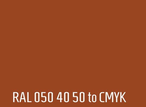 RAL 050 40 50 to CMYK