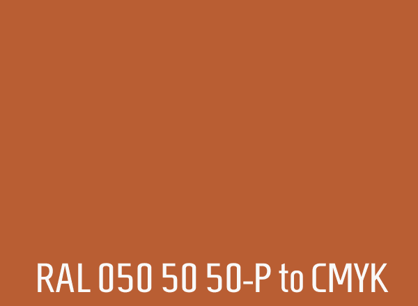 RAL 050 50 50-P to CMYK