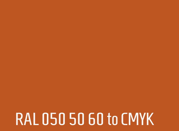 RAL 050 50 60 to CMYK