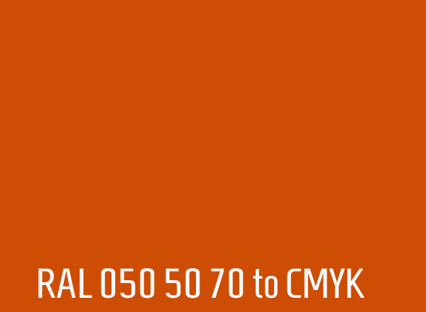 RAL 050 50 70 to CMYK