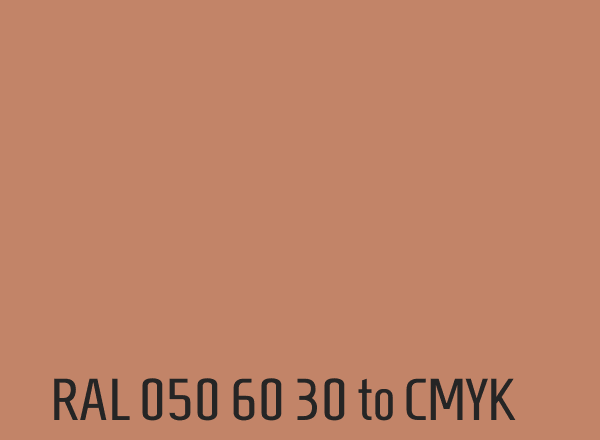 RAL 050 60 30 to CMYK