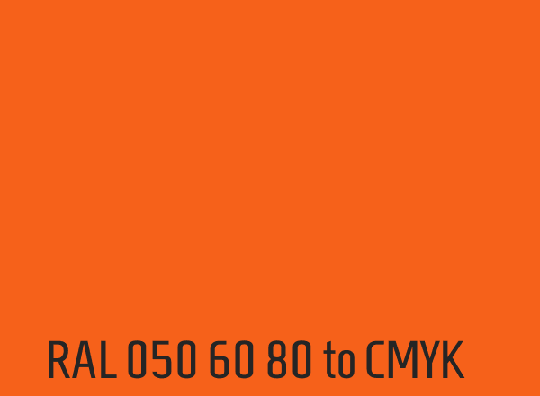 RAL 050 60 80 to CMYK