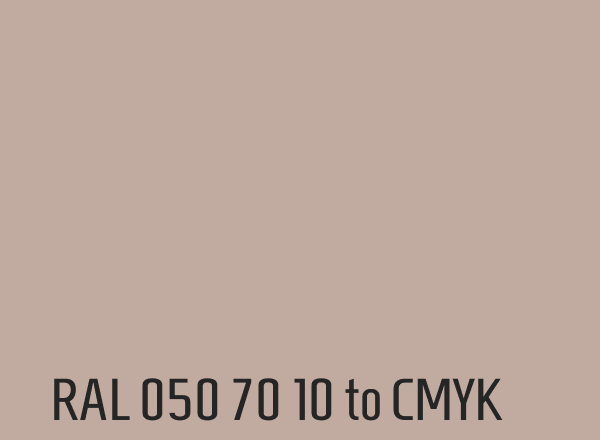RAL 050 70 10 to CMYK