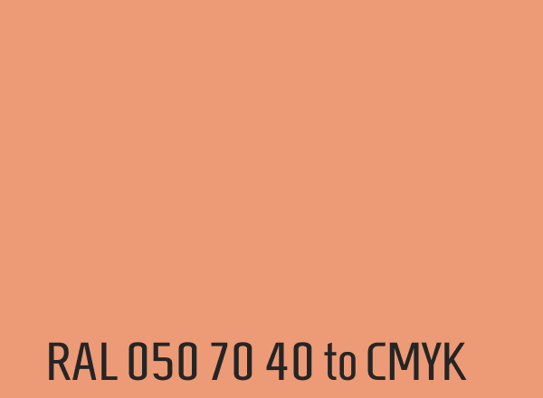 RAL 050 70 40 to CMYK