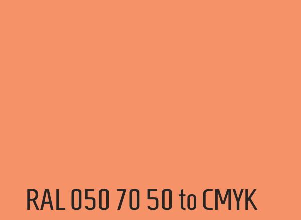 RAL 050 70 50 to CMYK