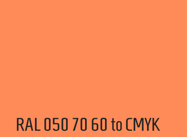 RAL 050 70 60 to CMYK