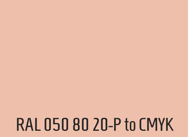 RAL 050 80 20-P to CMYK